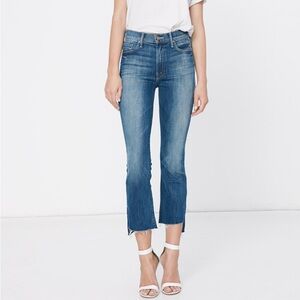 Mother insider crop step fray not rough enough jeans